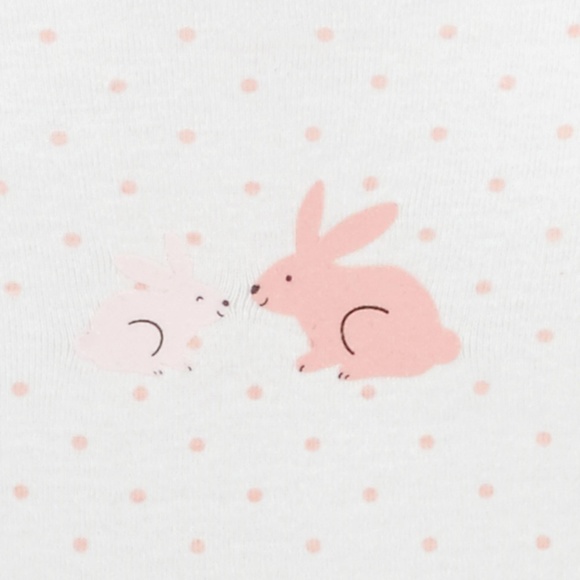 5/$30  Carter's 6-Pack Bunny Original Bodysuits - 6M Size - Picture 3 of 4